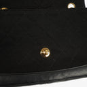 Sac à rabat unique vintage Chanel Medium Classic en agneau matelassé et jersey avec ferrures plaquées or 24K