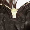 Chanel CC Camera Tassel Vintage Bag In Brown Quilted Suede