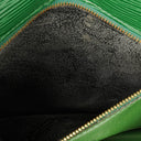 Pochette Sellier Dragonne Louis Vuitton en cuir Epi vert