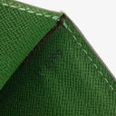 Pochette Sellier Dragonne Louis Vuitton en cuir Epi vert