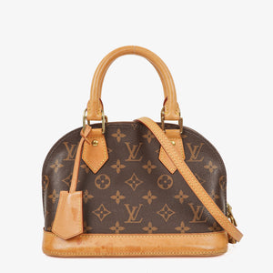 Louis Vuitton Alma BB Monogram Canvas Handbag