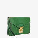 Pochette Sellier Dragonne Louis Vuitton en cuir Epi vert
