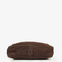 Chanel CC Camera Tassel Vintage Bag In Brown Quilted Suede