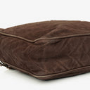 Chanel CC Camera Tassel Vintage Bag In Brown Quilted Suede