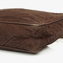 Chanel CC Camera Tassel Vintage Bag In Brown Quilted Suede