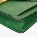 Pochette Sellier Dragonne Louis Vuitton en cuir Epi vert