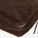 Chanel CC Camera Tassel Vintage Bag In Brown Quilted Suede