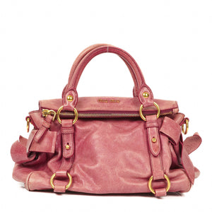 Miu Miu Vitello Bow Satchel Bag
