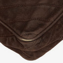 Chanel CC Camera Tassel Vintage Bag In Brown Quilted Suede