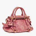 Miu Miu Vitello Bow Satchel Bag