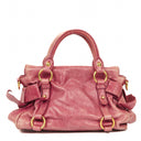 Miu Miu Vitello Bow Satchel Bag