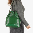 Louis Vuitton Noe Grande GM Green EPI Leather Shoulder Bag