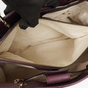 Gucci Purple Pebbled Calfskin Medium Bamboo Shopper Tote Bag