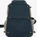 Louis Vuitton Navy Monogram Mini Lin Skötväska