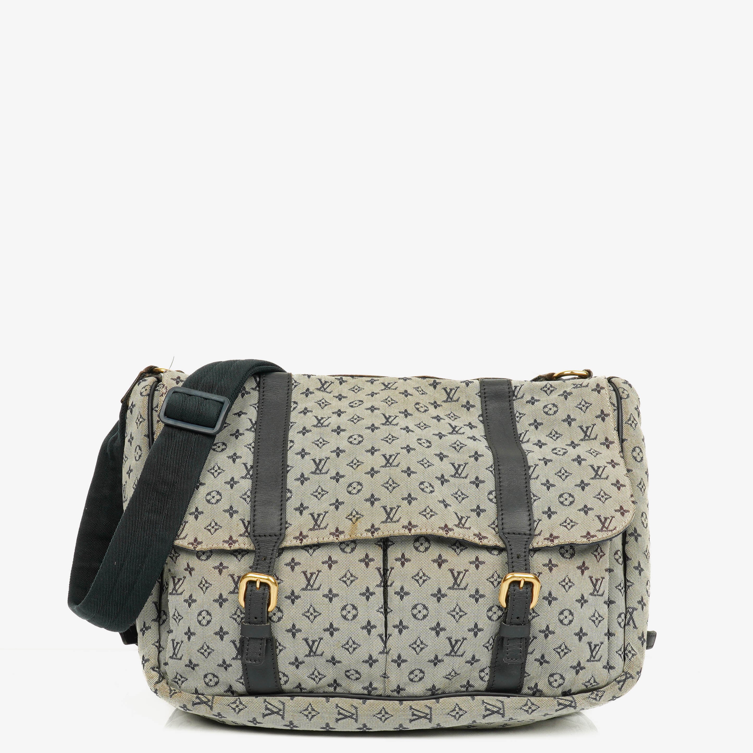 Louis Vuitton Navy Monogram Mini Lin Sac a Langer Wickeltasche