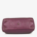 Gucci Purple Pebbled Calfskin Medium Bamboo Shopper Tote Bag