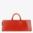 Louis Vuitton Triangle Red EPI Leather Handbag