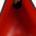 Louis Vuitton Triangle Red EPI Leather Handbag