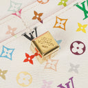 Louis Vuitton Sarah Noeud White Litchi Monogram Wallet