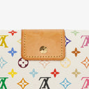 Louis Vuitton Sarah Noeud White Litchi Monogram Wallet