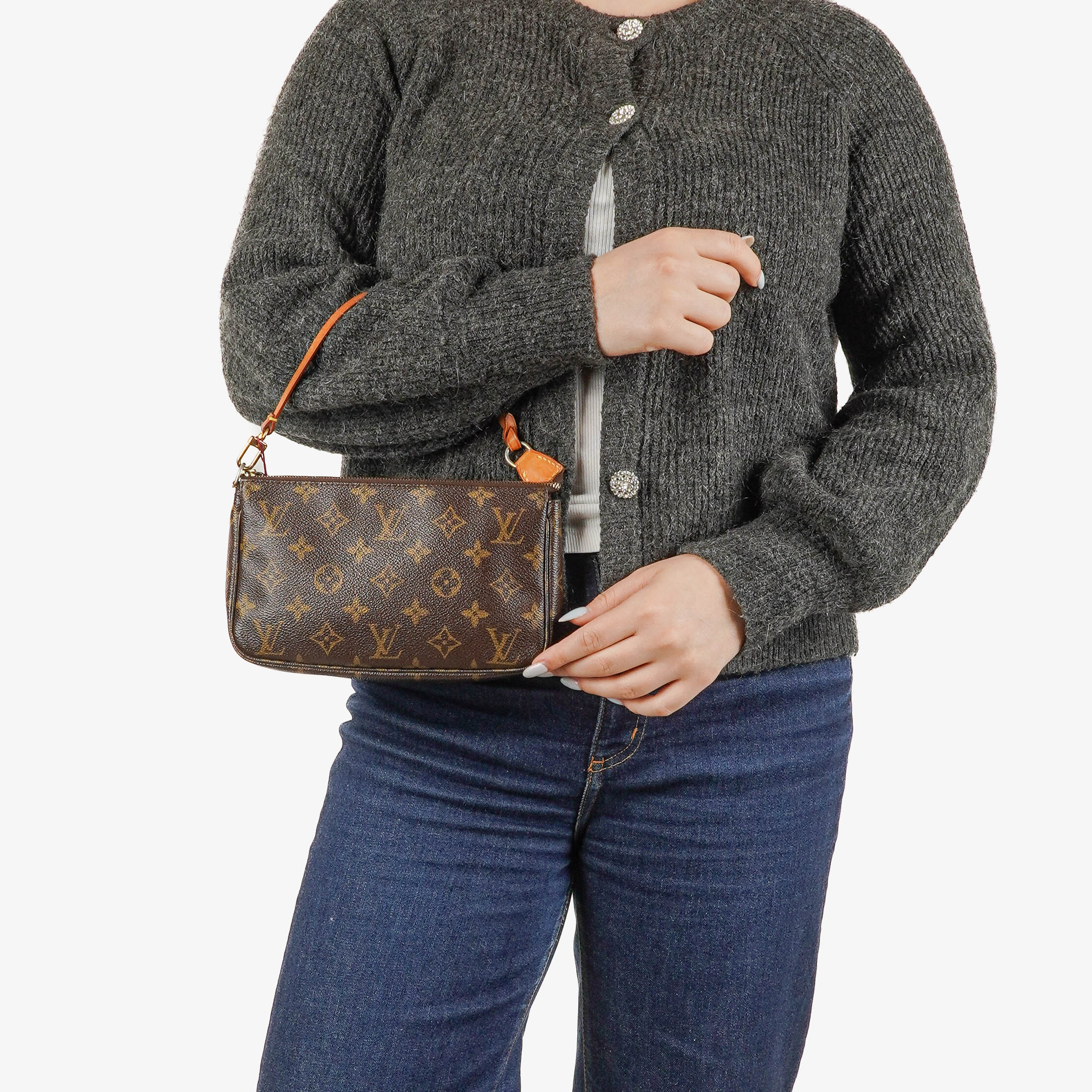 Louis Vuitton Pochette Accessoires &nbsp;Monogram Canvas Clutch Bag