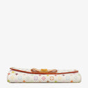 Louis Vuitton Sarah Noeud White Litchi Monogram Wallet