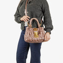 Miu Miu Matelasse Leather Tote Bag