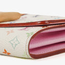 Louis Vuitton Sarah Noeud White Litchi Monogram Wallet