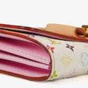Louis Vuitton Sarah Noeud White Litchi Monogram Wallet