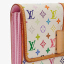 Louis Vuitton Sarah Noeud White Litchi Monogram Wallet