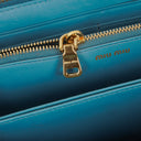 Miu Miu Matelasse Light Blue Wallet