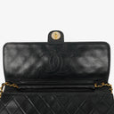 Chanel Classic Single Flap Bag Black Quilted Lambskin With 24K Gold-Plated Hardware