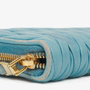 Miu Miu Matelasse Light Blue Wallet