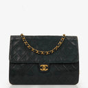 Chanel Classic Single Flap Bag Black Quilted Lambskin With 24K Gold-Plated Hardware