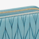 Miu Miu Matelasse Light Blue Wallet