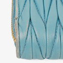 Miu Miu Matelasse Light Blue Wallet