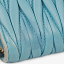 Miu Miu Matelasse Light Blue Wallet