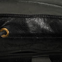 Gucci Vintage Black Leather Bamboo Backpack