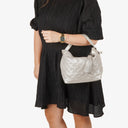 Louis Vuitton Limited Edition Silver Monogram Shimmer Halo Bag