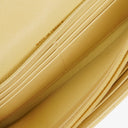 Chanel Quillted Caviar Yellow Leather Flap Wallet