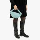 Bottega Veneta Blue Leather Double Knot Clutch