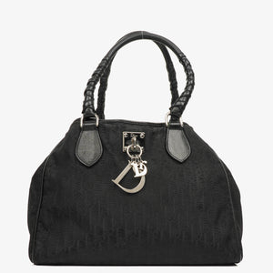 Christian Dior Black Diorissimo Lovely Tote Bag
