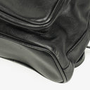Gucci Vintage Black Leather Bamboo Backpack