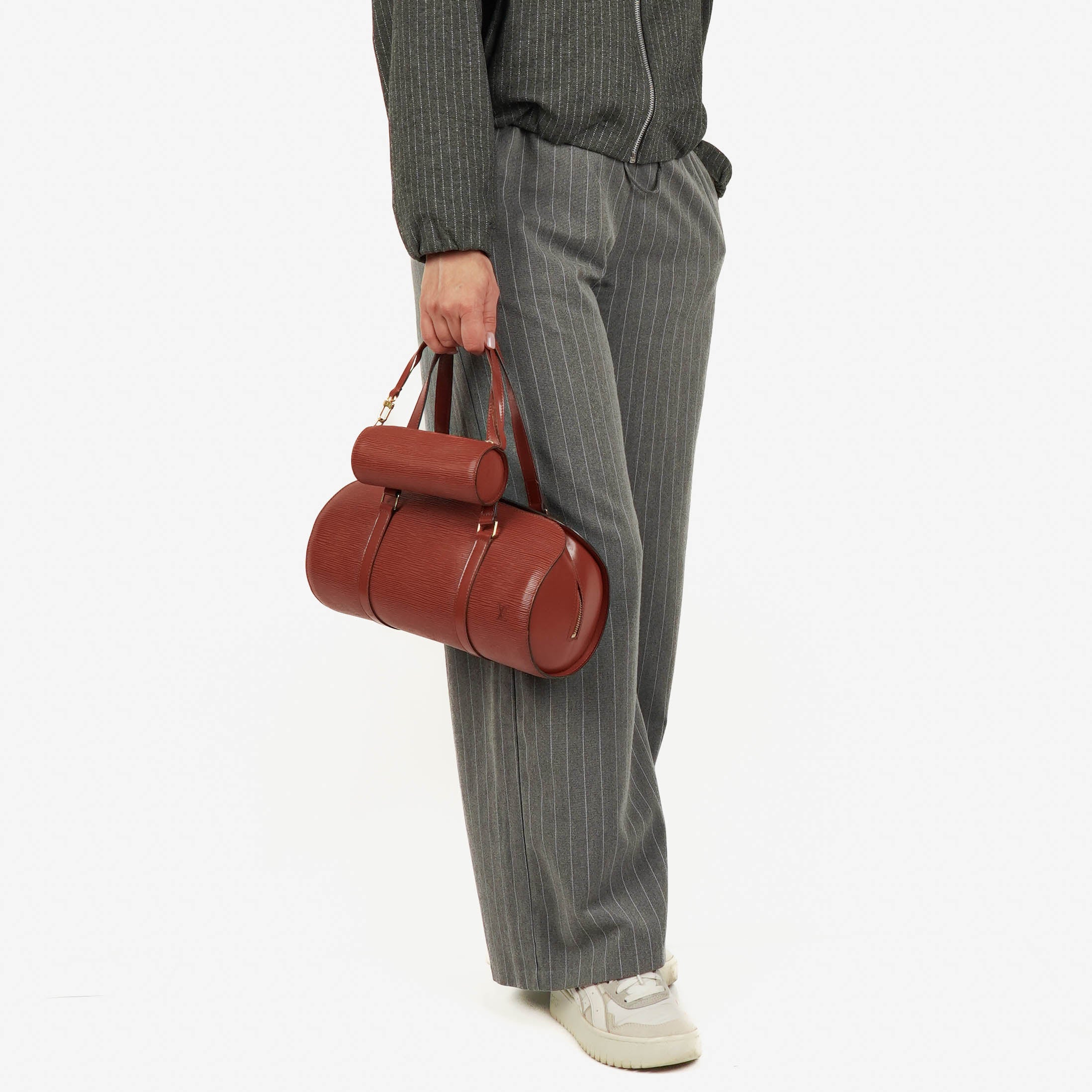 Louis Vuitton Soufflot Handtasche Aus Kenyan Fawn Epi Leder