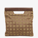 Chanel Beige New Travel Ligne Nylon Bag