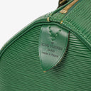Louis Vuitton Speedy 25 Green EPI Leather Handbag