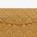Chanel Medium Classic Vintage Double Flap Bag Beige Quilted Caviar Leather With Silver-Tone Hardware