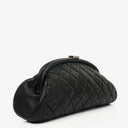 Chanel Black Quilted Leather Timeless Clutch Bag