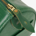 Louis Vuitton Speedy 25 Green EPI Leather Handbag