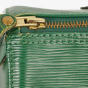 Louis Vuitton Speedy 25 Green EPI Leather Handbag